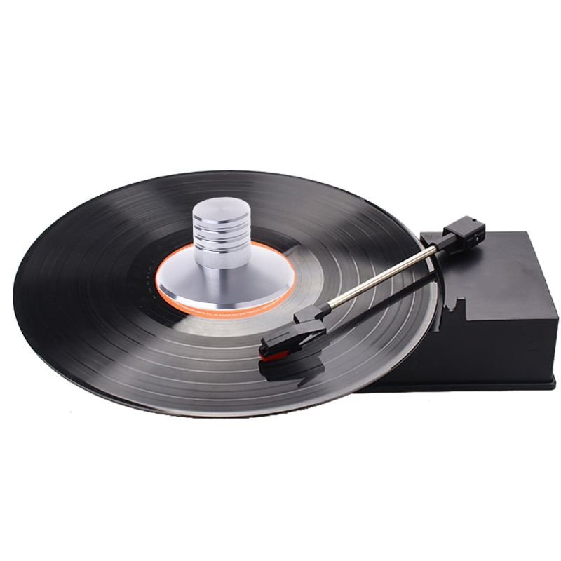 唱片機2022 新 LP 黑胶唱片机平衡金属碟片稳定器重量夹转盘高保真