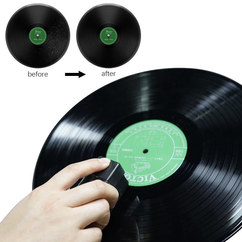 留聲機Hot Sale Anti-Static Velvet Brush for CD LP Vinyl Phonograph Turntable Player Accessories