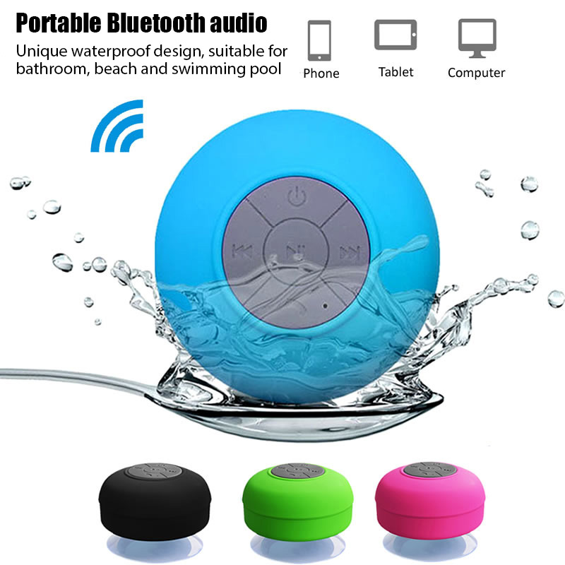 便携喇叭藍牙音箱便攜式防水無線免提音箱淋浴浴室游泳池車載沙灘戶外迷你