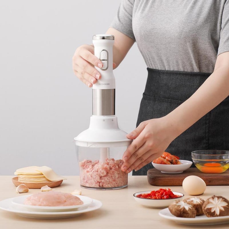 調音臺XIAOMI MIJIA QCOOKER CD-HB01 Electric hand Blender Kitchen Portable Food Processor mixer juicer Multi func