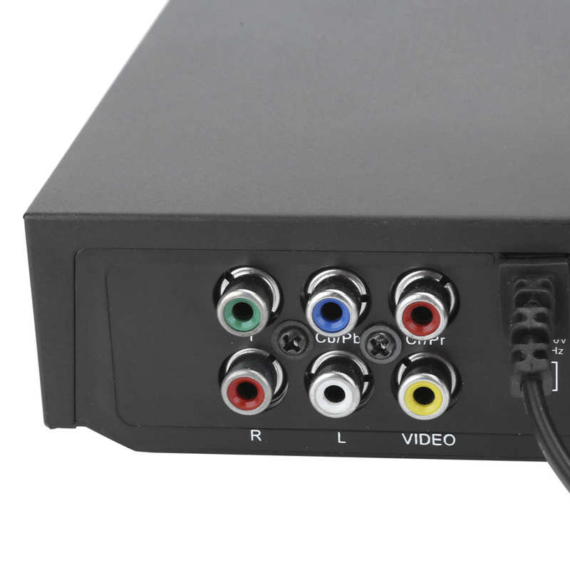 影碟機便攜式DVD播放器視頻光盤播放設備家用影音設備黑色100-240V視頻光盤播放設備