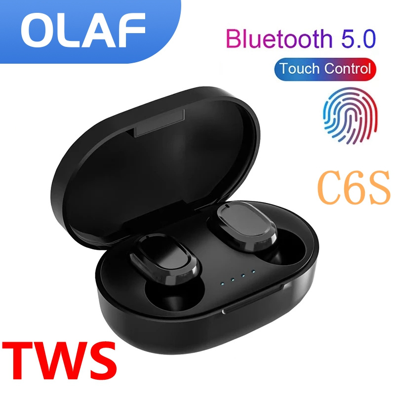 掛耳耳機Olaf 觸控藍牙耳機 C6S TWS 5.0 真無線立體聲耳機運動防水耳塞式耳機帶麥克風