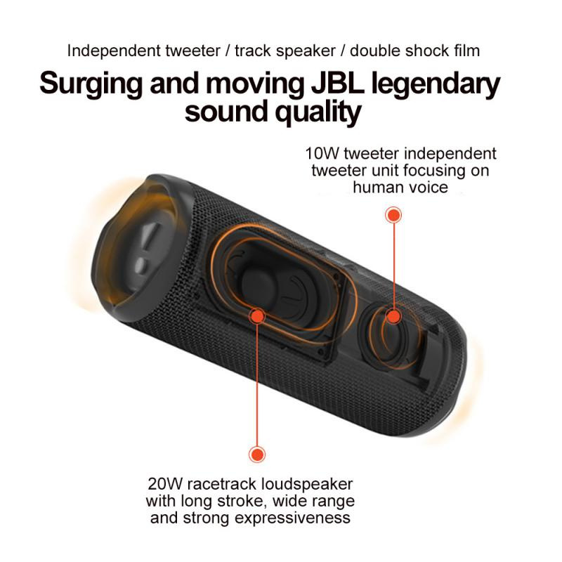室外喇叭Original For JBL Wireless Bluetooth-compatible Speaker Flip 6 Waterproof Outdoor Speaker Travel Party Stereo Bass Music Track