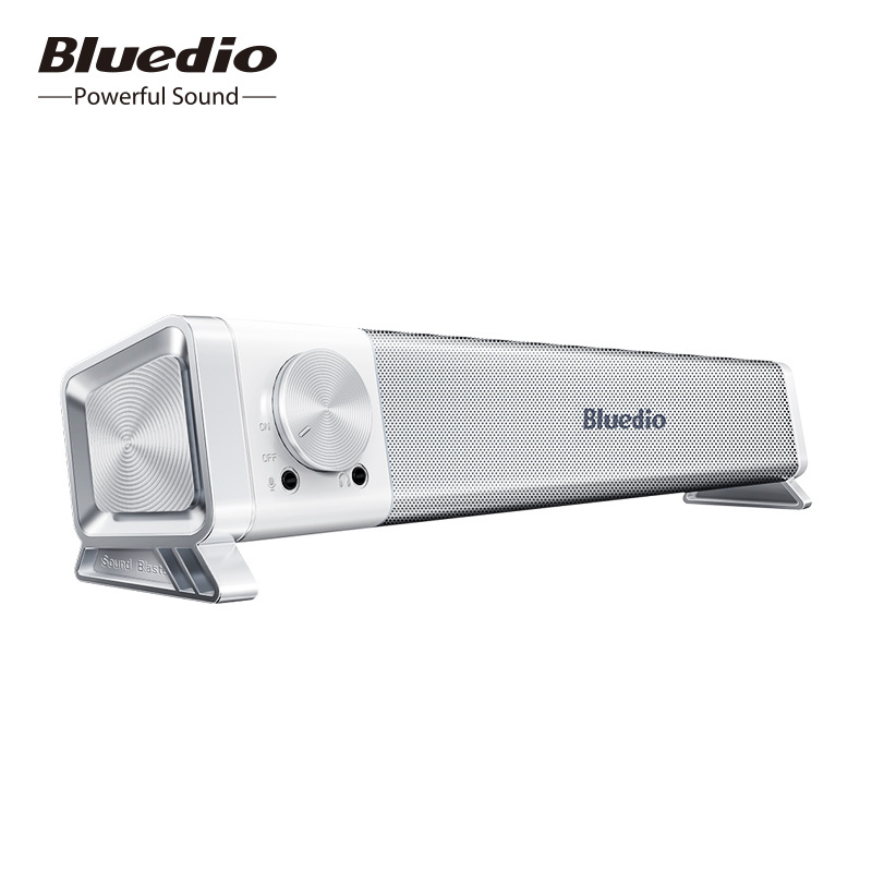 有綫音箱Bluedio LS電腦音箱PC條形音箱有線音箱USB電源柱藍牙兼容麥克風