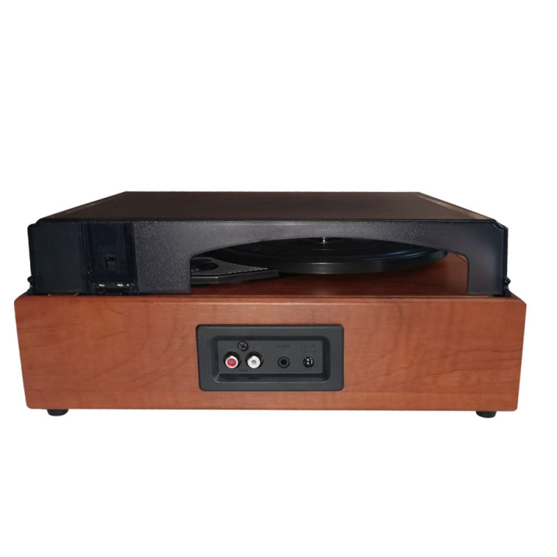 留聲機便攜式音箱復古留聲機黑膠唱片機經典轉盤播放內置立體聲揚聲器33 45 78RPM