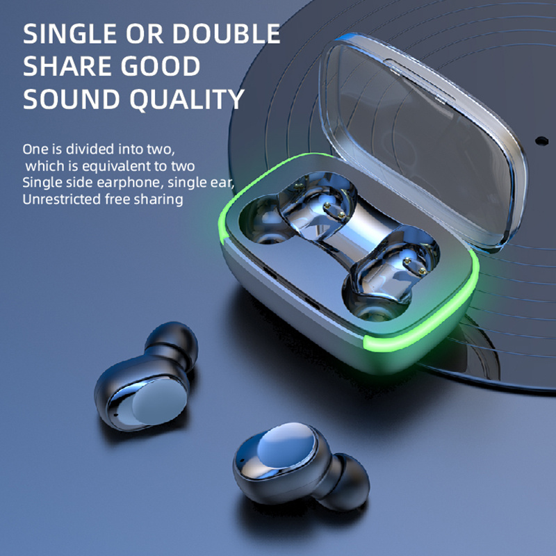 低音炮原裝TWS Y60 Fone藍牙耳機無線耳機立體聲重低音音樂耳塞數顯觸控耳機