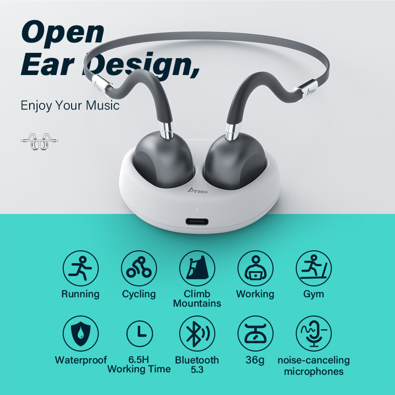 骨傳導耳機iKKO ITG01骨傳導無線藍牙耳機耳機5.3跑步運動耳機防水IPX6帶麥克風