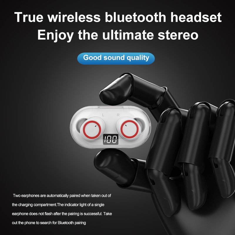 腦後耳機Y50 Pro 耳機藍牙 5.0 無線耳機迷你入耳式耳塞耳塞免提立體聲 TWS 音樂耳機直銷