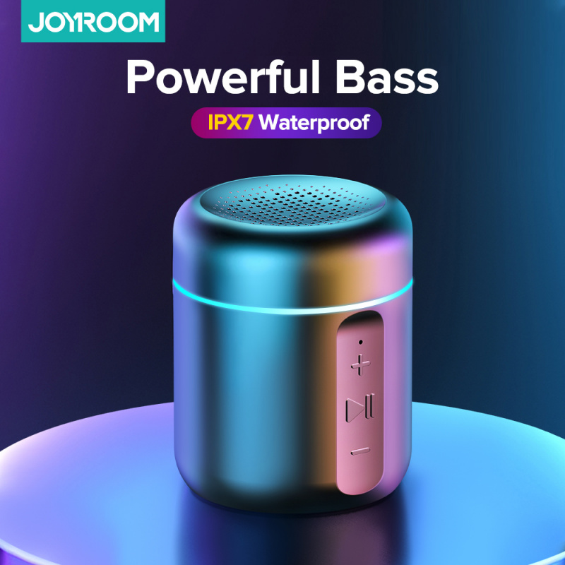 室外喇叭Joyroom Mini Portable Bluetooth Speaker IPX7 Waterproof Outdoor Small Stereo Wireless 3D Loudspeaker Home Theater Support TF