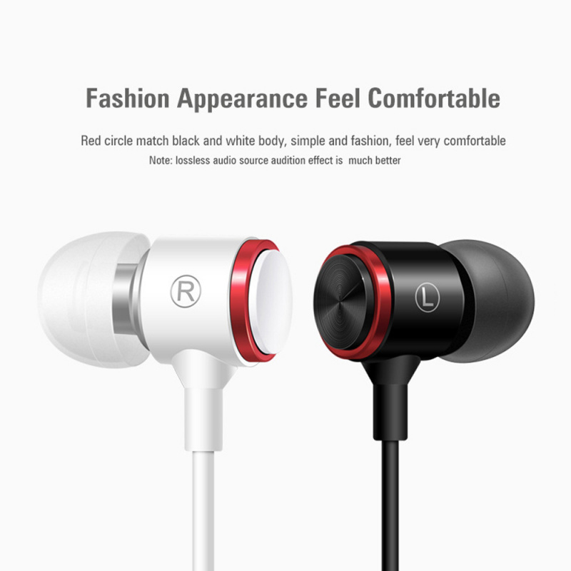 有綫耳機Duszake S320 Stereo Bass Headphone In-Ear 3.5MM Wired Earphones Metal HIFI Earpiece with MIC for Xiaomi Samsun