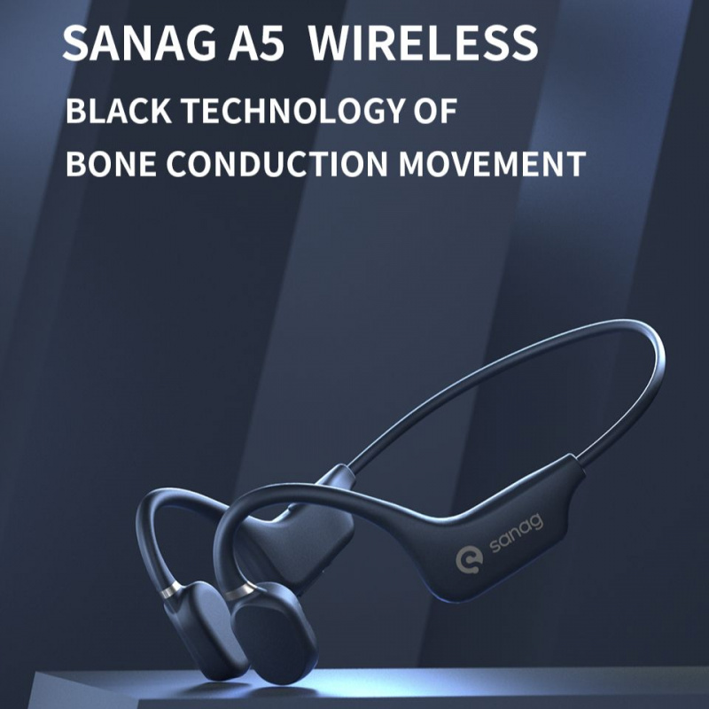 骨傳導耳機Sanag A5X真骨傳導耳機開耳式藍牙無線運動耳機防水耳機3D立體聲