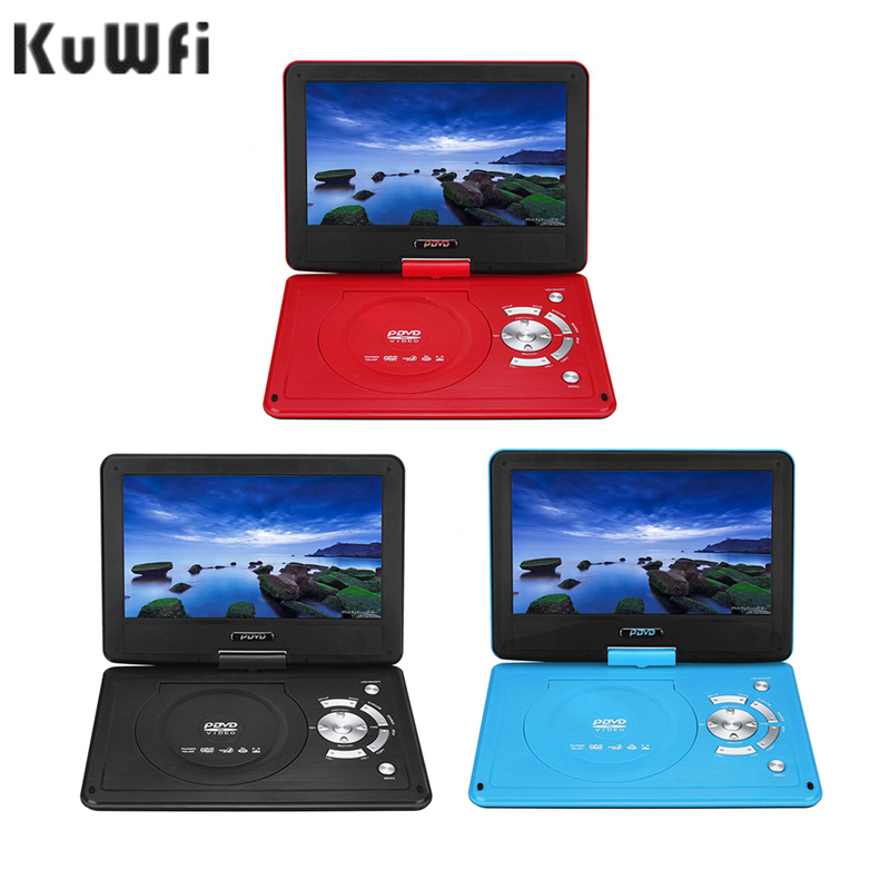 影碟機KuWFi Portable DVD Player  270 Degree Rotating Screen Rechargeable Digital Multimedia Player for Car