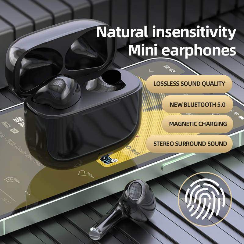 腦後耳機最佳藍牙耳機 TWS Wirelss 耳機藍牙耳機真正的無線耳塞觸摸耳機藍牙適用於 iphone