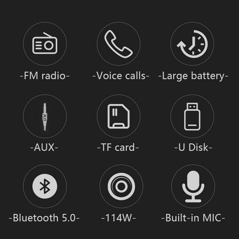 便携喇叭便攜式藍牙音箱強力低音炮收音機FM無線Caixa De Som藍牙音箱音樂音箱大功率低音