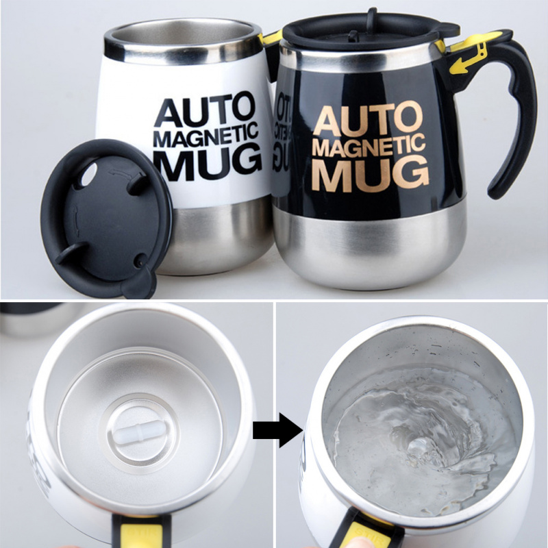 調音臺新款自動自攪拌磁力杯創意不銹鋼咖啡牛奶攪拌杯攪拌器懶人智能攪拌器保溫杯