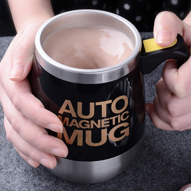 調音臺新款自動自攪拌磁力杯創意不銹鋼咖啡牛奶攪拌杯攪拌器懶人智能攪拌器保溫杯