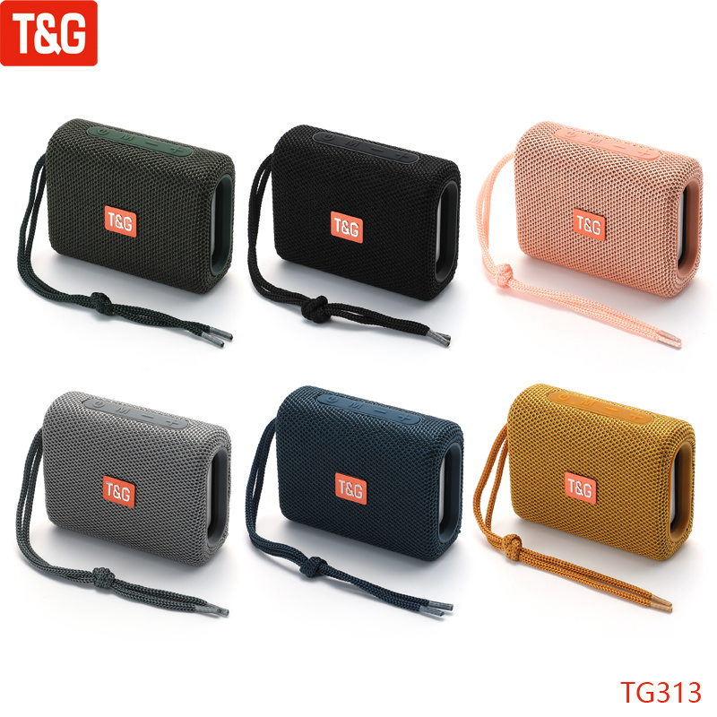 便携喇叭T&G TG313 全新便攜式藍牙音箱無線低音低音炮防水戶外音箱音箱TF USB 立體聲揚聲器