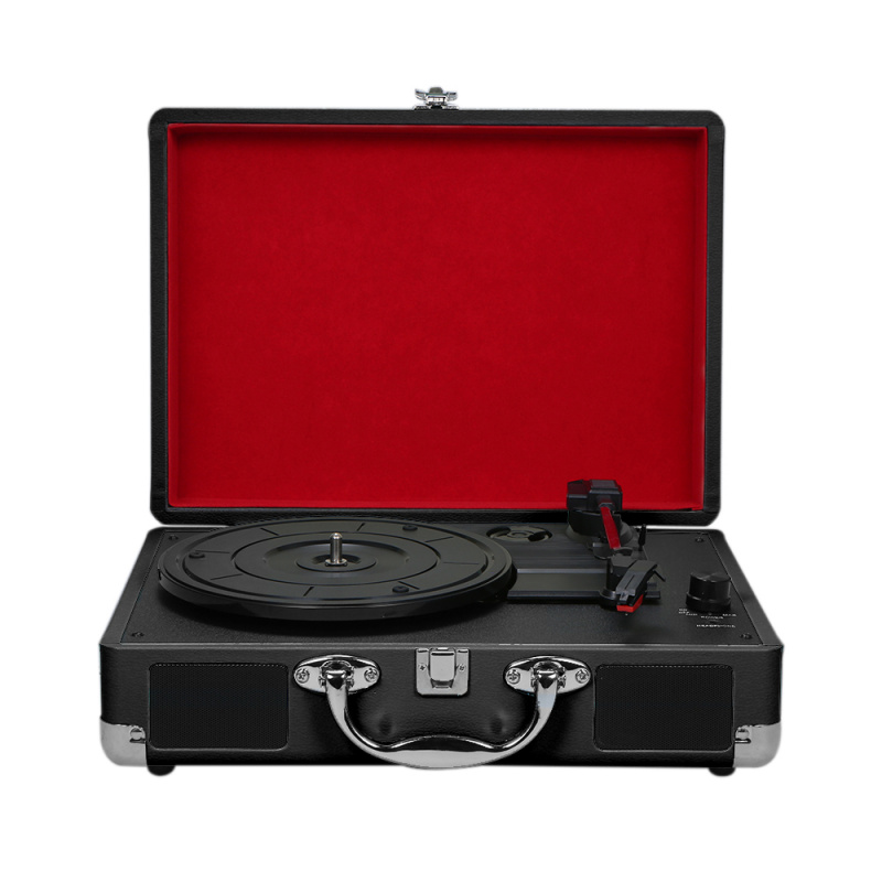 唱片機RU Delivery! Portable Turntable Player with Speaker Vintage Phonograph Record Player Stereo Sound Turntable 180 200 300mm Record