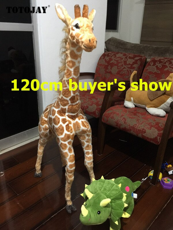 房間玩具50-120cm Giant Real Life Giraffe Plush Toys High Quality Stuffed Animals Dolls Soft Kids Children Baby B