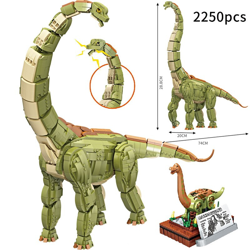 恐龍玩具侏罗纪恐龙世界 2 迅猛龙迷你公园恐龙公仔积木砖与儿童玩具兼容