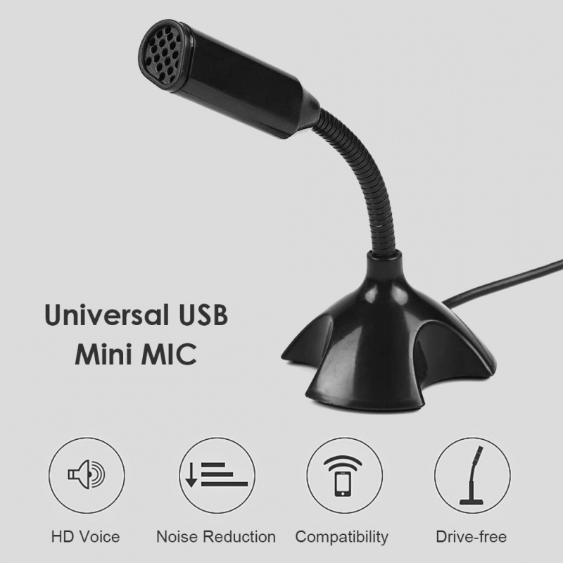 話筒Desk USB Microphone Computer Laptop PC Gooseneck Microfono Mic with Stand for Tik Tok Live Streaming G