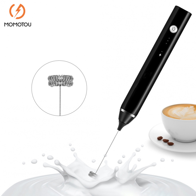 調音臺3 速打蛋器咖啡牛奶飲料打蛋器攪拌頭打蛋器起泡器攪拌器 USB 可充電手持食品攪拌器打蛋器