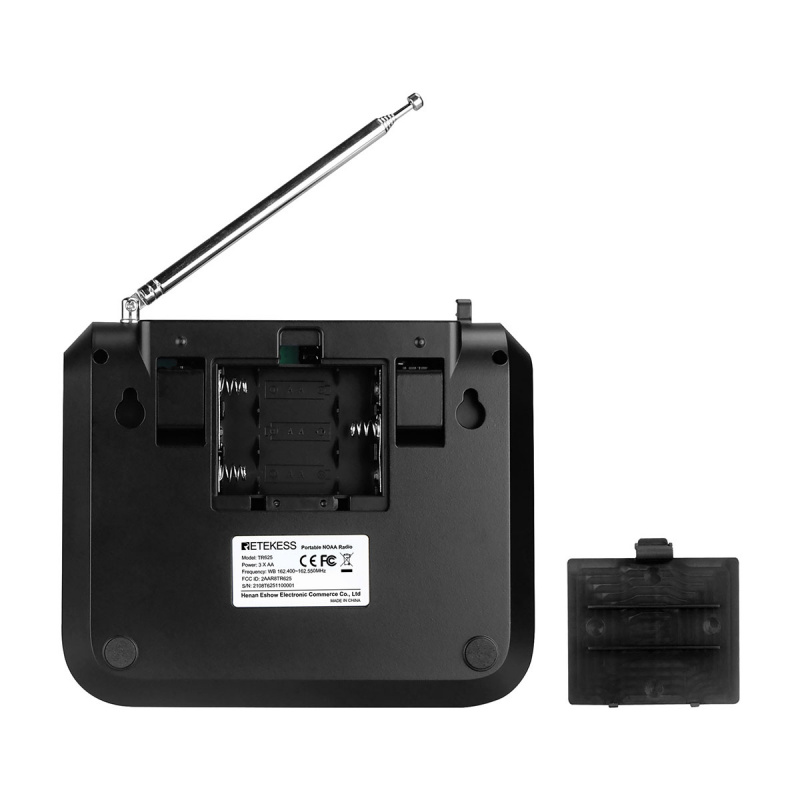 收音機RETEKESS TR625 NOAA Emergency Weather Alert Radio Portable with Digital Alarm Clock Voice Alert Flashing LED Warning for Home