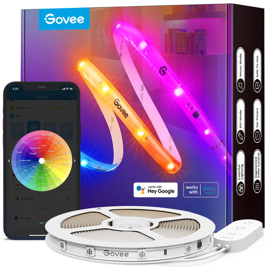 Govee RGBIC Wi-Fi + 藍牙LED燈帶 | H619A (5M/10M)
