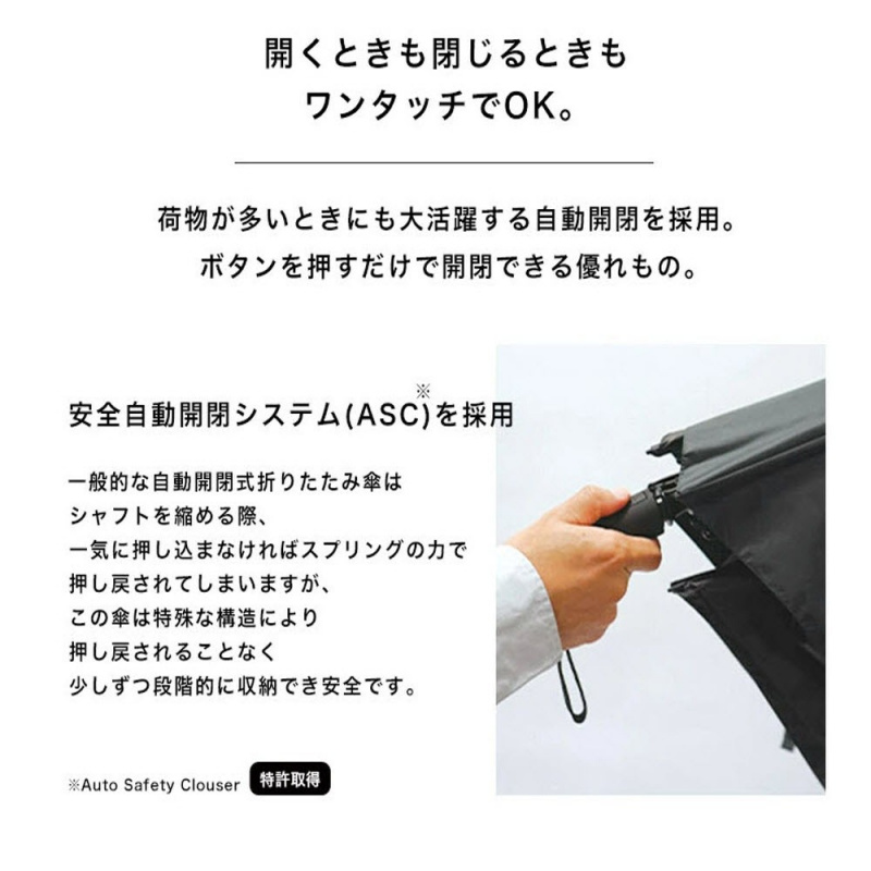 日本 wpc UX002 自動開閉ASC縮骨雨傘