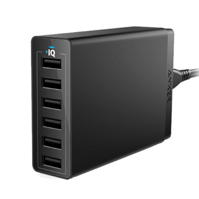 Anker PowerPort 60W 6-Port USB Charger 充電器 黑色 A2123K12