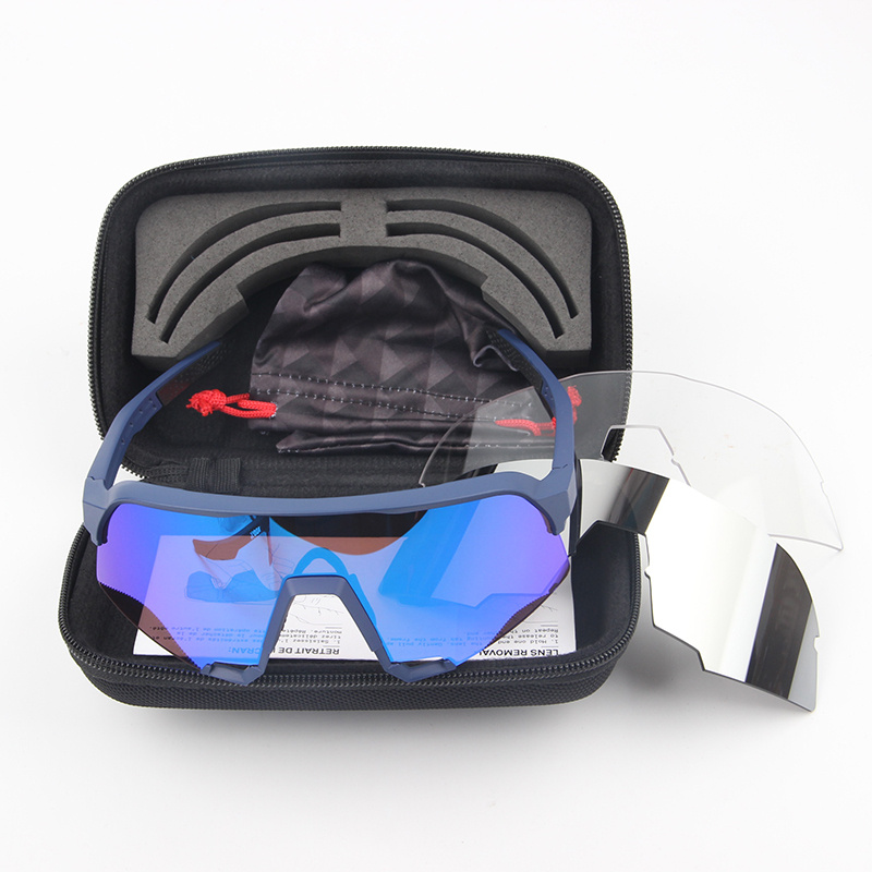 自行車眼鏡2022 Cycling Sunglasses Outdoor Sports Bike Goggles UV400 TR90 Cycling Running Finshing Eyewear 3Lens Bike
