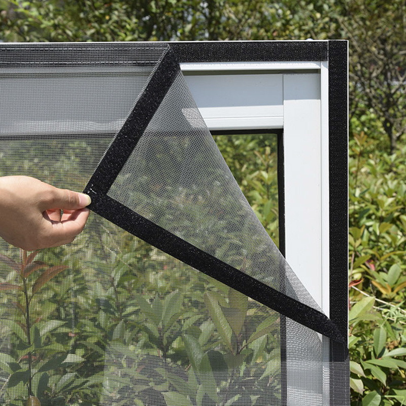 蚊帳Insect Window Screen Mesh,Indoor Anti Fly Curtain Tulle Summer Invisible Anti-Mosquito Removable Washable Custom
