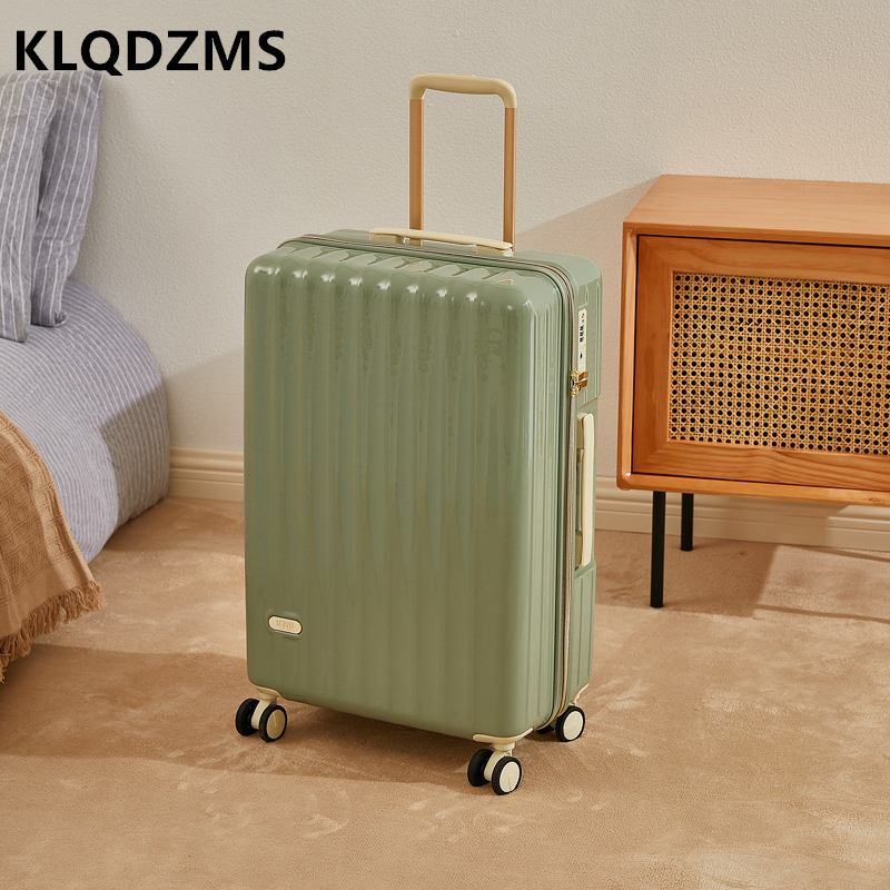 行李箱KLQDZMS Small Fresh Suitcase 24 Inch Student Trolley Case Male Password Boarding Luggage Female Ultra-light Universal Wheel