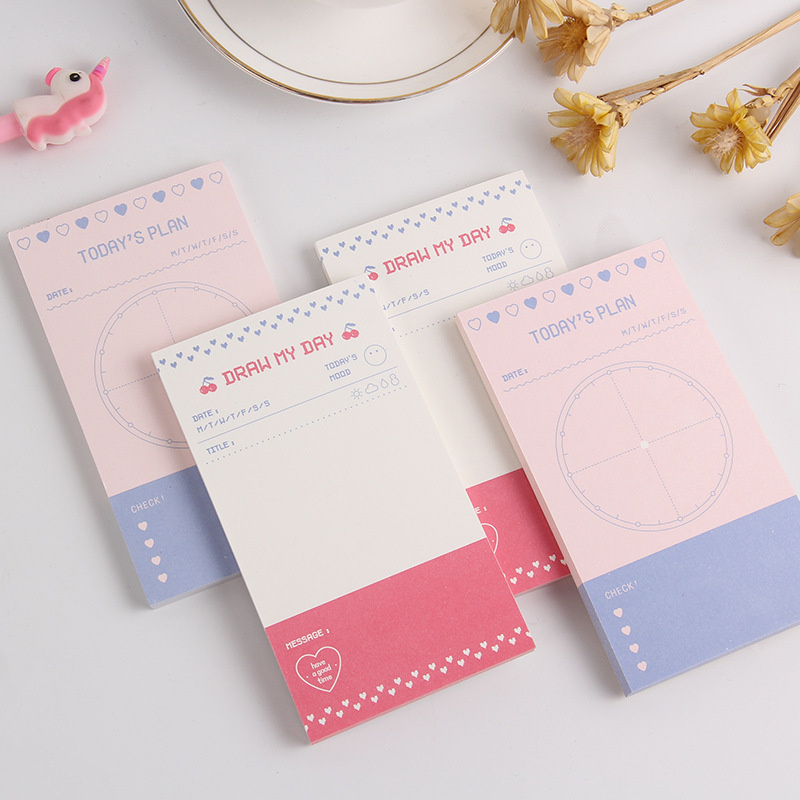 文具45 Sheets Memo Pad Tearable Note Paper To Do List Planner Schedules Organizer Office Stationery Scrapbook Journaling Supplies
