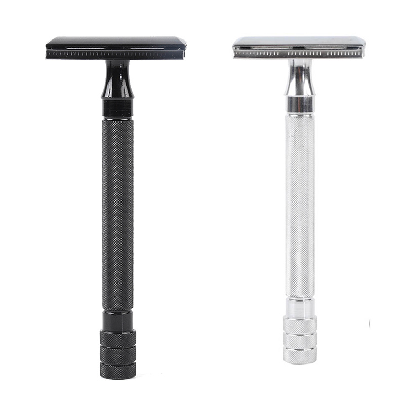 剃鬚刀High Quality Classic Mens Shaving Adjustable Safety Shaving Razor With Small Brush & Blade