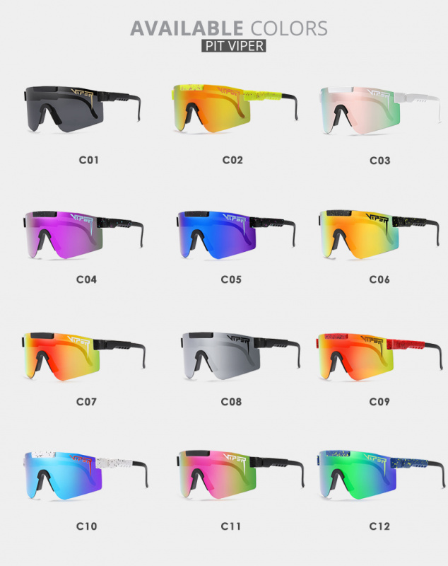 自行車眼鏡Polarized Pit Viper Cycling Sunglasses Men Outdoor Fishing Goggles Women Sports Glasses MTB UV400 Bike