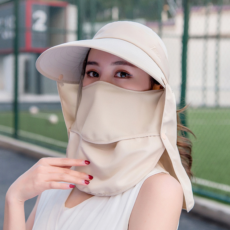 防嗮Sun hat women's summer version of the Korean anti-uv electric car big top hat  can be disassembled hat wholesale sun protective