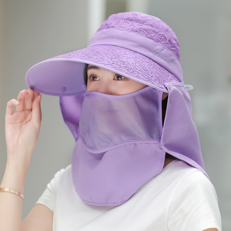 防嗮Sun hat women's summer version of the Korean anti-uv electric car big top hat  can be disassembled hat wholesale sun protective