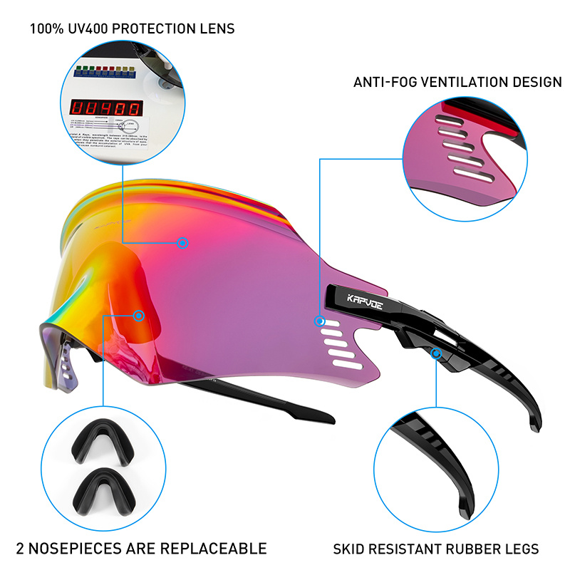 自行車眼鏡Sport Cycling Sunglasses  UV400 Road Bike Mountain Bicycle Glasses Outdoor Riding Goggle Eyewear for Ma