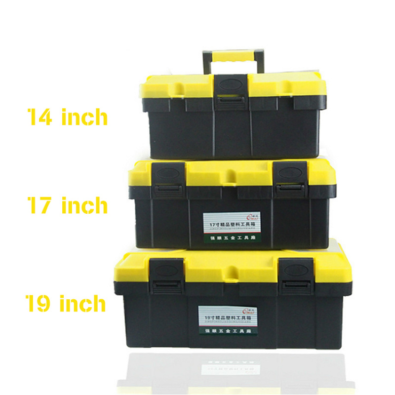 工具箱Multi-function ABS plastic tool box 14 inch 17 inch portable tool box for car tool home toolbox case for tools
