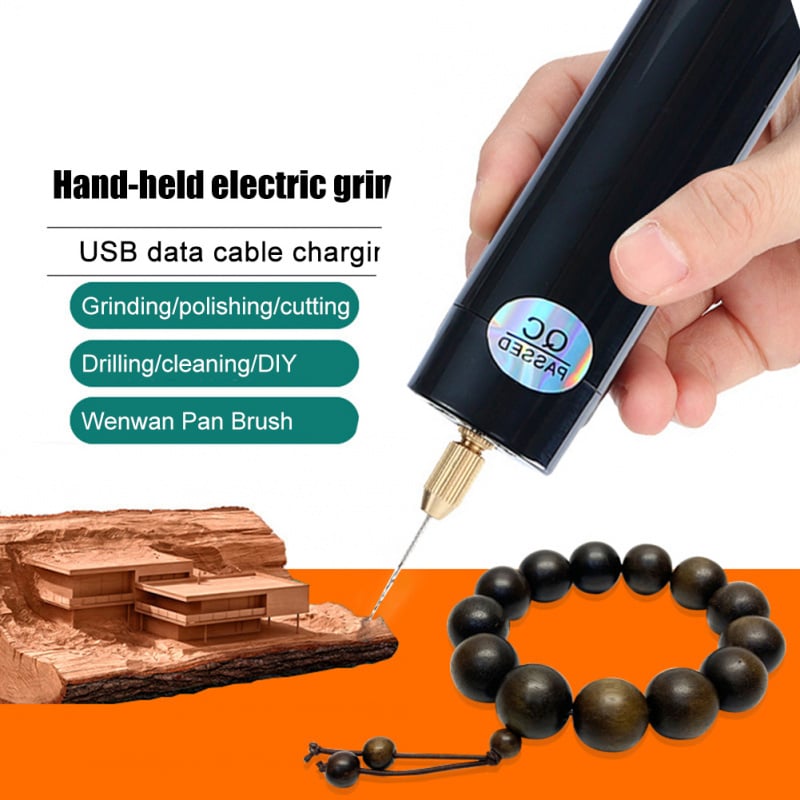 電動工具用於珍珠環氧樹脂首飾製作的手持式微型電鑽 USB 電纜木工藝工具小型電磨機 2021