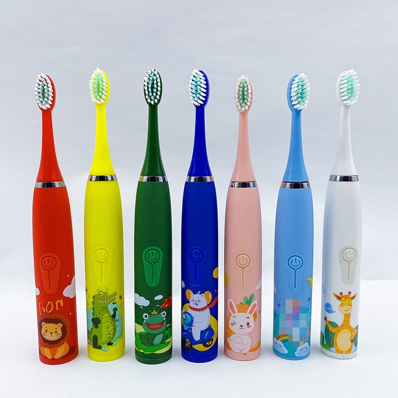 電動牙刷For Children Sonic Electric Toothbrush Cartoon Pattern for Kids with Replace The Tooth Brush Head Ultrasonic Electric Toot