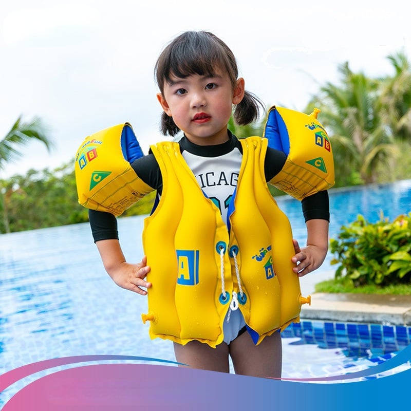 救生衣Children's swimming suit swimming ring children's thickened arm ring life jacket Underarm float baby inflatable