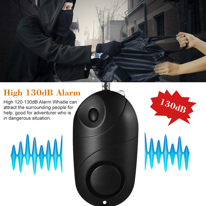 防身用品Self Defense Alarm 130Db Security Protect Alert Personal Safety Scream Loud Keychain Emergency Alarm For Elder Women Kids Girl