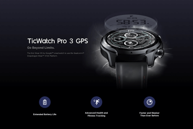 TicWatch Pro 3 NFC Wear OS By Google 手錶