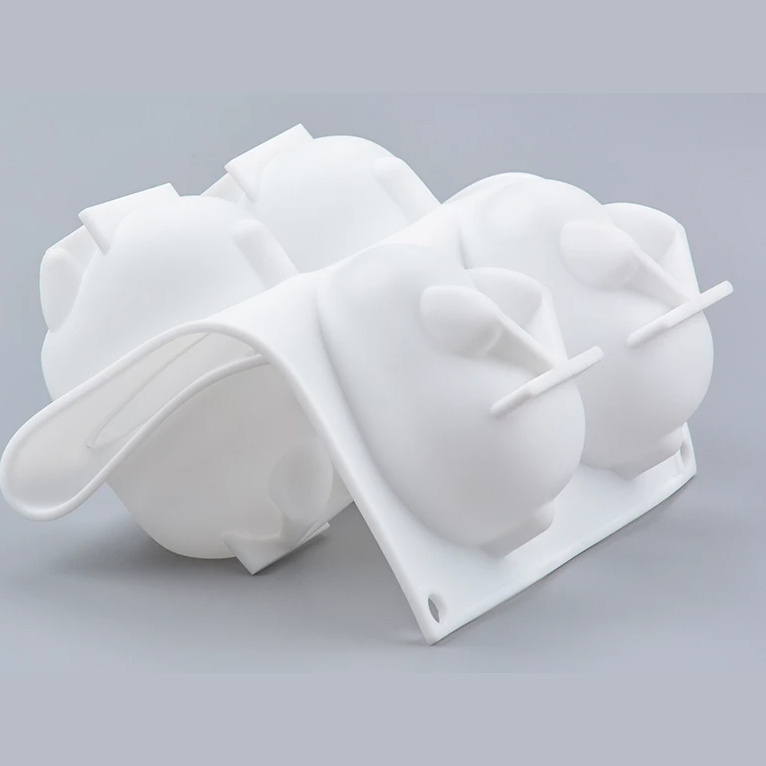 手工皂 3D 可愛免仔矽膠模 (6入)