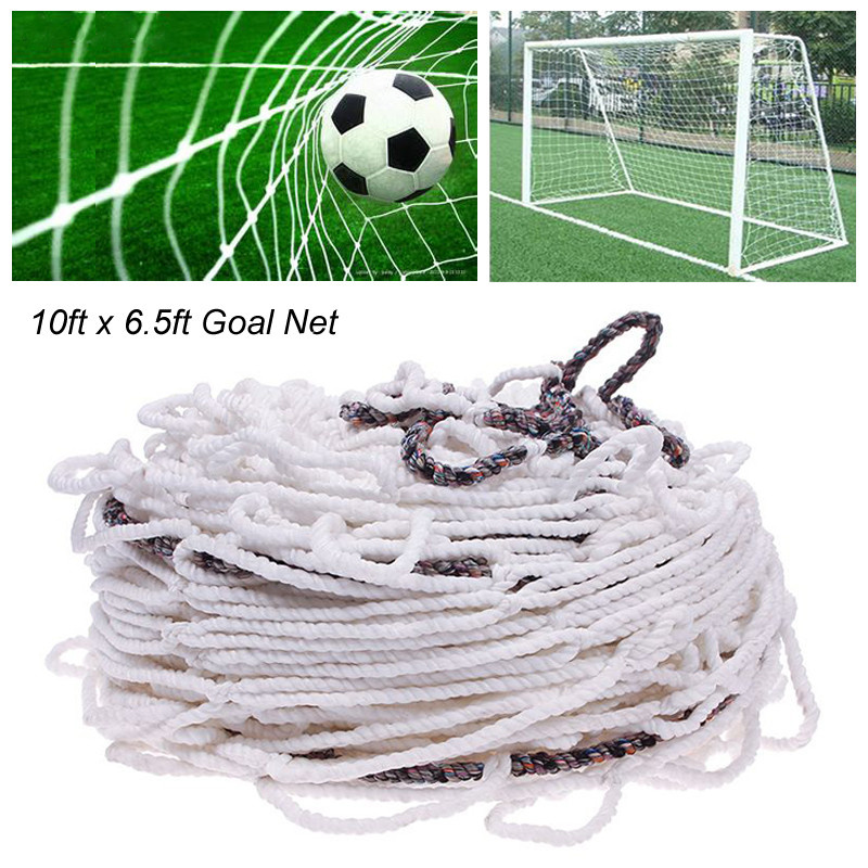 足球10 x 6.5 英尺全尺寸足球足球球門柱網體育比賽訓練青少年足球隊官方尺寸適用於迷你足球