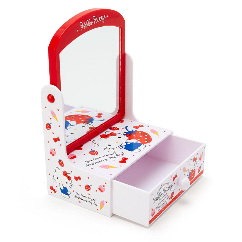日本SANRIO Hello Kitty / Melody 座枱化妝鏡連盒 [2款]