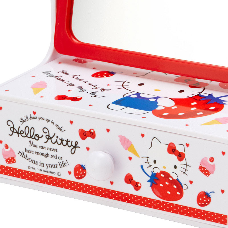 日本SANRIO Hello Kitty / Melody 座枱化妝鏡連盒 [2款]