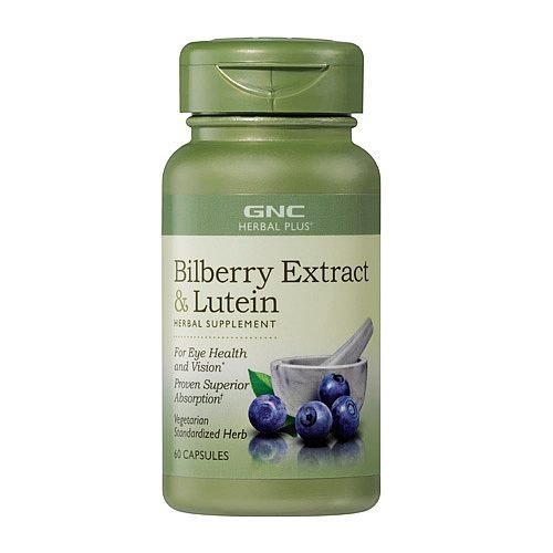GNC 護眼藍莓葉黃素複合精華特強護眼抗氧化 Herbal Plus® Bilberry Extract & Lutein 100mg [60粒]